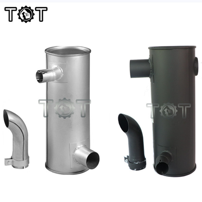 Silenciador universal de alumínio HD820 HD820-3 HD820-5 KATO Excavator Muffler do silencioso
