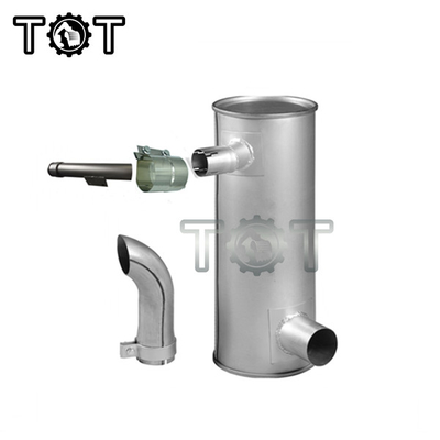 Silenciador universal de alumínio HD820 HD820-3 HD820-5 KATO Excavator Muffler do silencioso