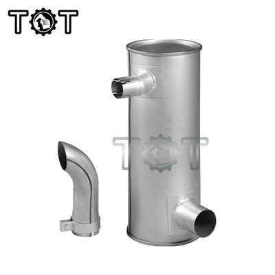 Silenciador universal de alumínio HD820 HD820-3 HD820-5 KATO Excavator Muffler do silencioso